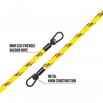 Cordon 130cm Paris - Jaune multicolore