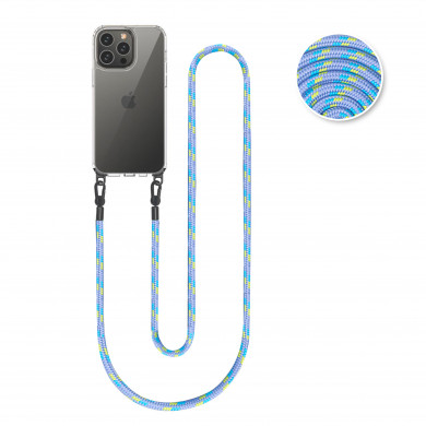 Cordon 130cm Paris - Bleu multicolore