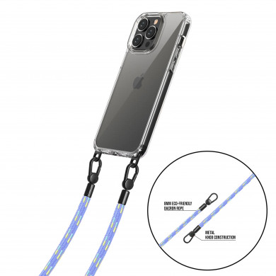 Cordon 130cm Paris - Bleu multicolore