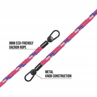 Cordon 130cm Paris - Rouge multicolore