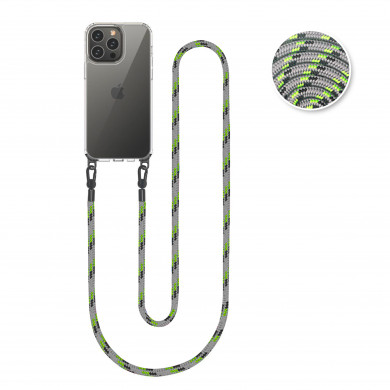 Cordon 130cm Paris - Gris multicolore