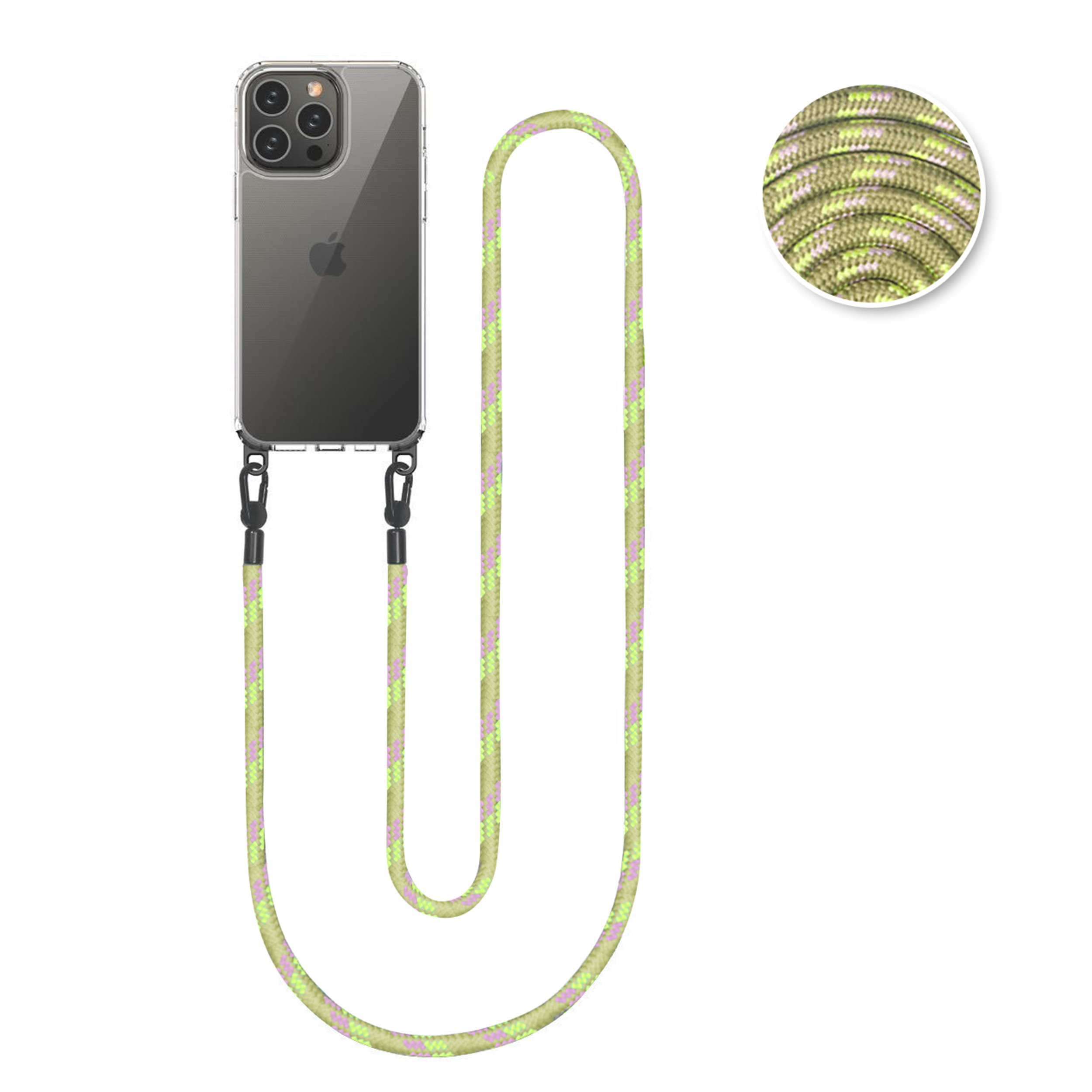 Cordon 130cm Paris - Vert multicolore