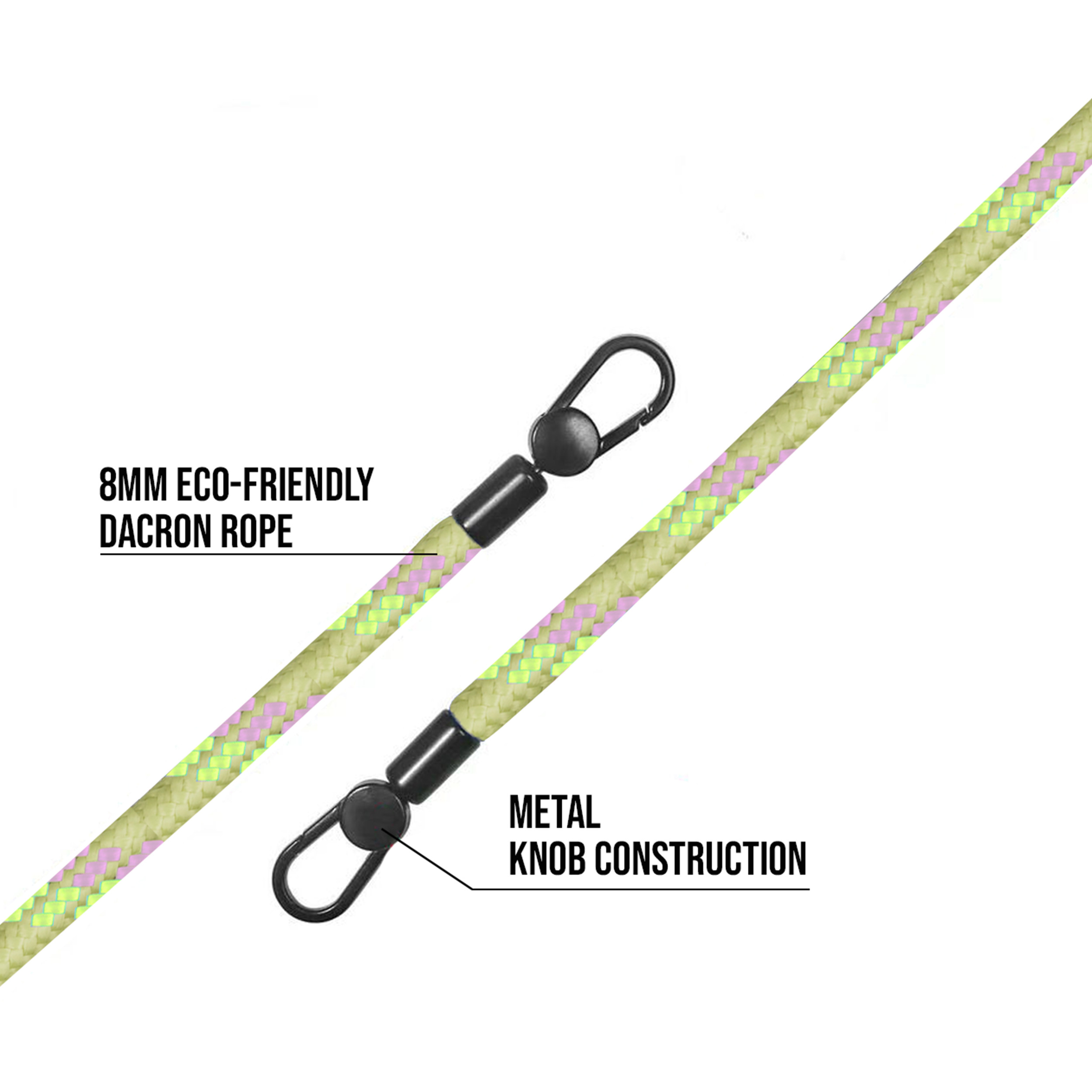 Cordon 130cm Paris - Vert multicolore