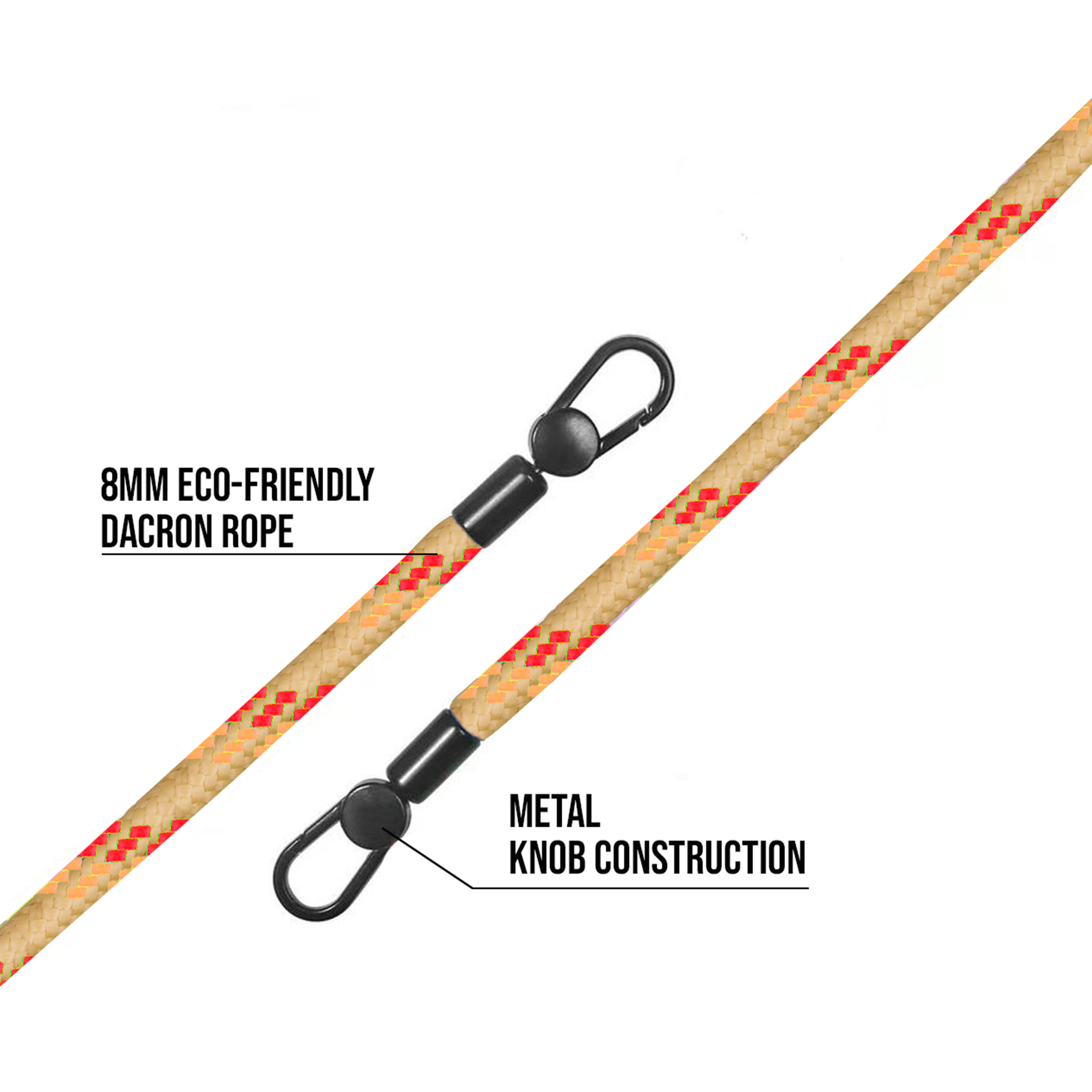 Cordon 130cm Paris - Camel multicolore