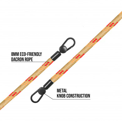 Cordon 130cm Paris - Camel multicolore