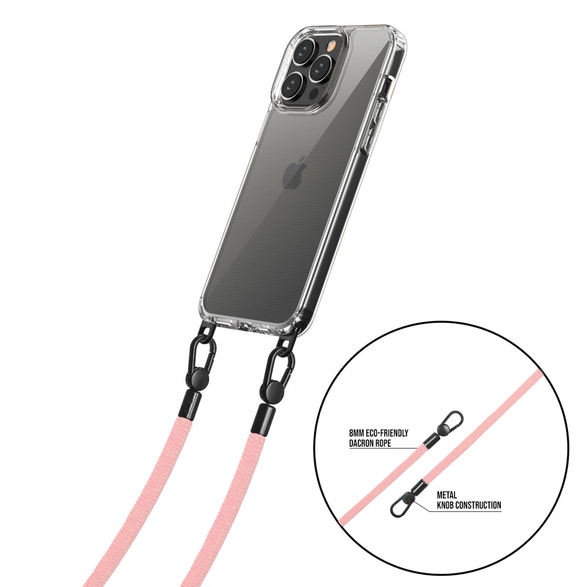 Cordon 130cm Paris - Rose