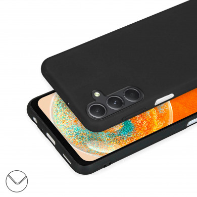 Coque Cordon réglable 160cm silicone liquide compatible Galaxy A54 5G - Noir