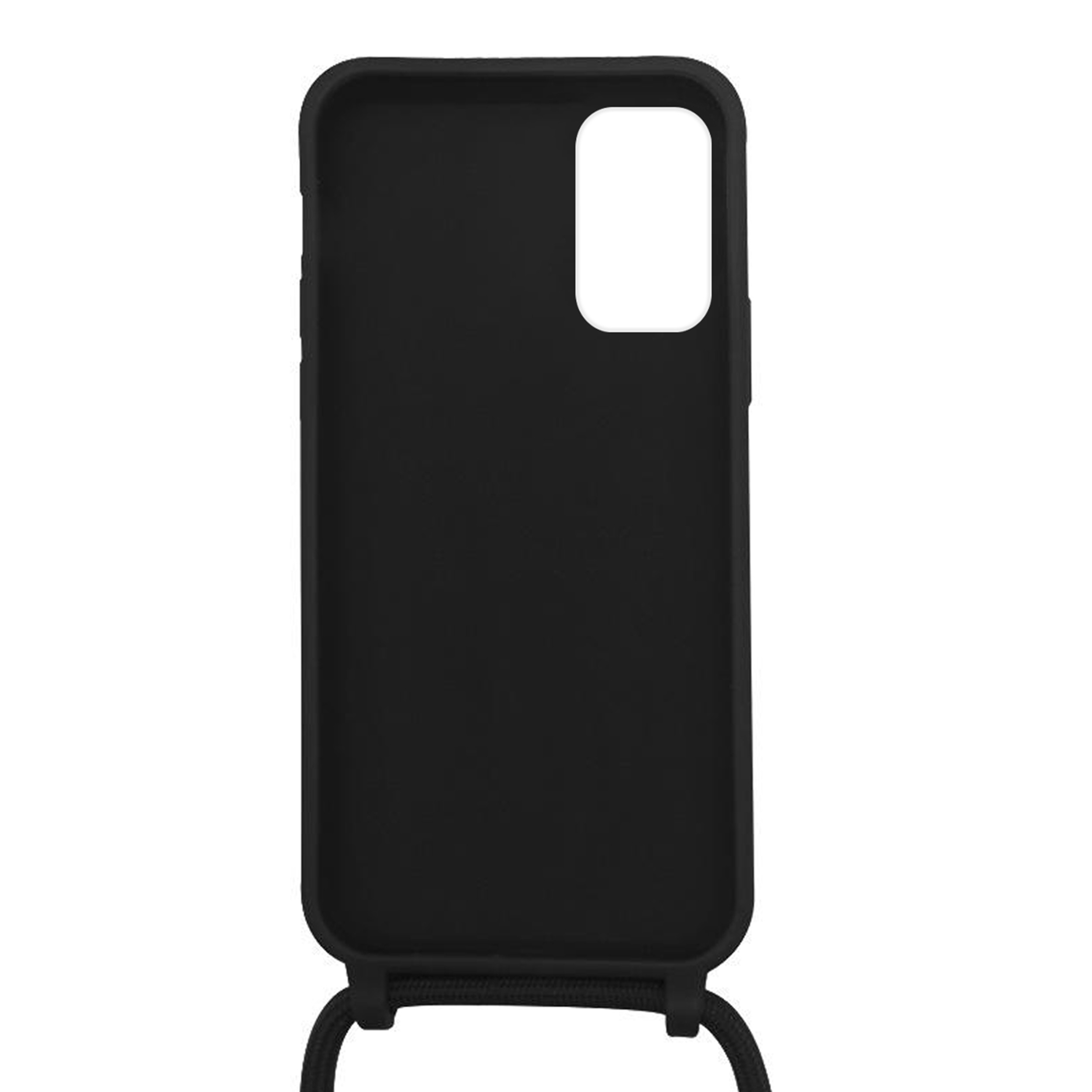 Coque Cordon réglable 160cm silicone liquide compatible Galaxy S23 - Noir