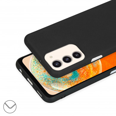 Coque Cordon réglable 160cm silicone liquide compatible Galaxy S23+ - Noir